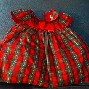 Janie and jack Christmas dress worn once size 6-12 months
